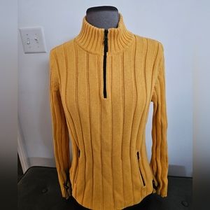 Sunny yellow ribbed sweater